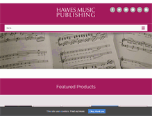 Tablet Screenshot of hawesmusic.com